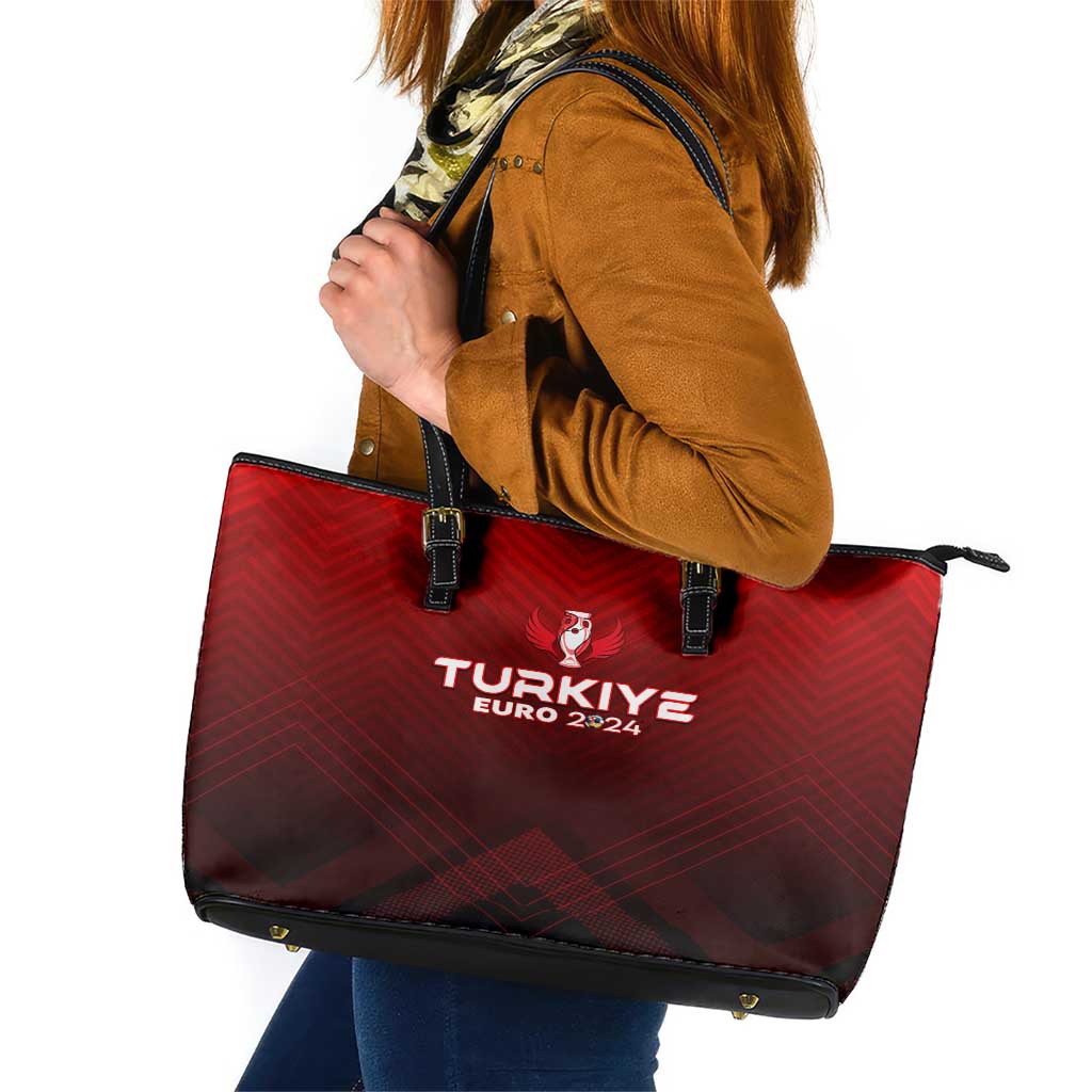 Turkey Football 2024 Leather Tote Bag Trophy Wing Style - Wonder Print Shop