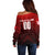 Personalized Turkey Football 2024 Off Shoulder Sweater Trophy Wing Style - Wonder Print Shop