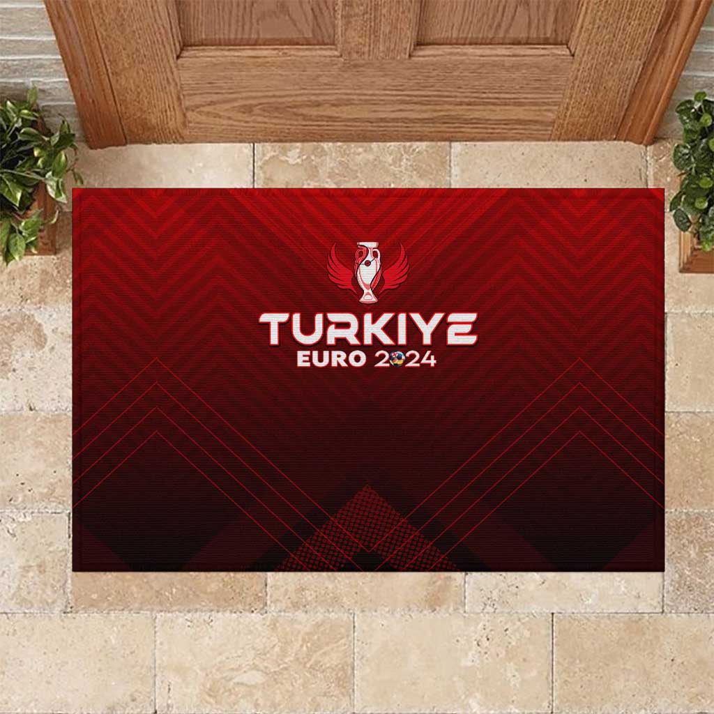 Turkey Football 2024 Rubber Doormat Trophy Wing Style - Wonder Print Shop