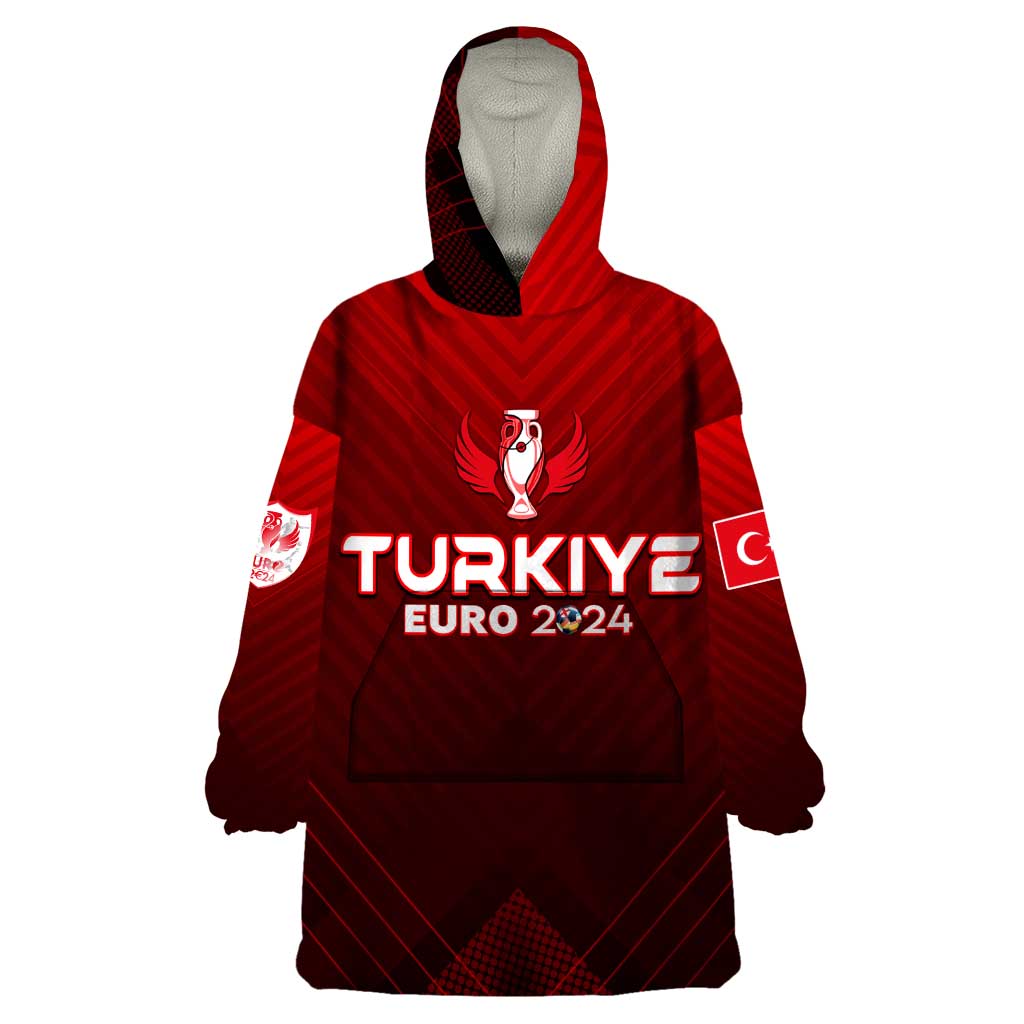 Personalized Turkey Football 2024 Wearable Blanket Hoodie Trophy Wing Style - Wonder Print Shop