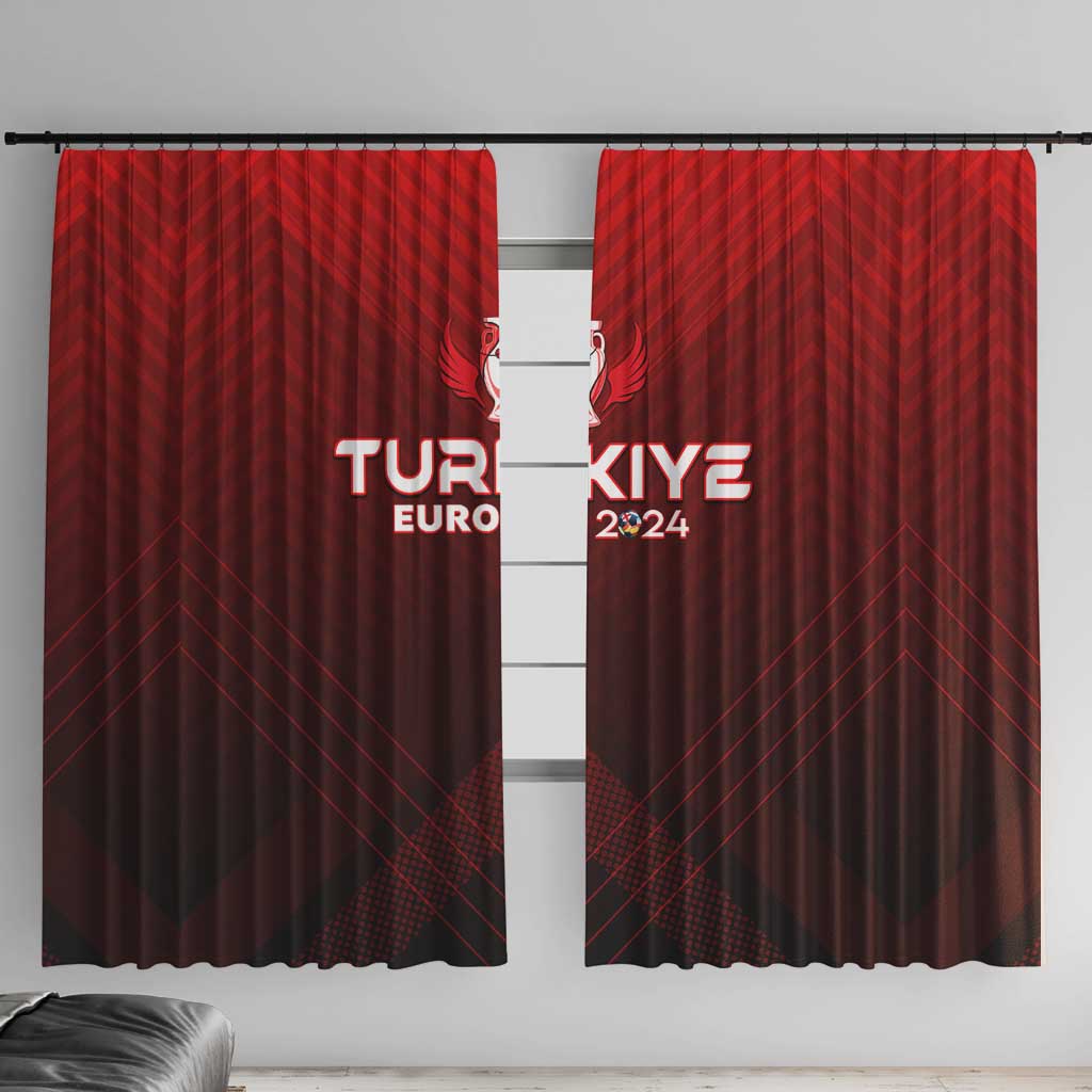 Turkey Football 2024 Window Curtain Trophy Wing Style - Wonder Print Shop