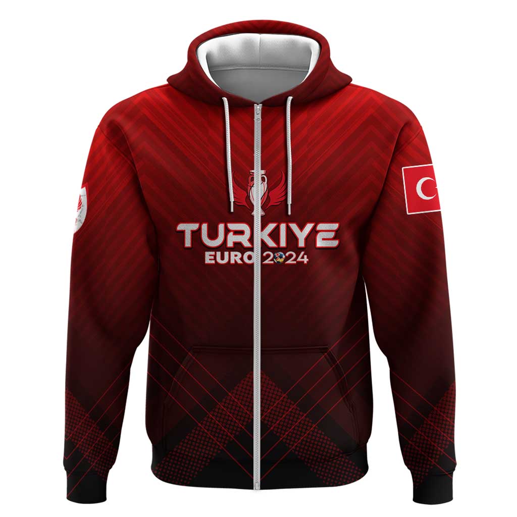 Personalized Turkey Football 2024 Zip Hoodie Trophy Wing Style - Wonder Print Shop