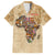 Personalized Africa On World Map Family Matching Short Sleeve Bodycon Dress and Hawaiian Shirt - Wonder Print Shop