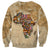 Personalized Africa On World Map Sweatshirt