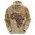 Personalized Africa On World Map Zip Hoodie