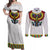 Egyptian Horus Couples Matching Off Shoulder Maxi Dress and Long Sleeve Button Shirt Gods of Egypt - Wonder Print Shop