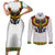 Egyptian Horus Couples Matching Short Sleeve Bodycon Dress and Long Sleeve Button Shirt Gods of Egypt - Wonder Print Shop