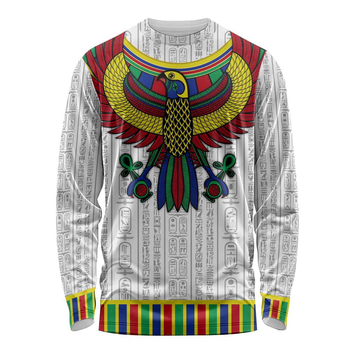 Egyptian Horus Long Sleeve Shirt Gods of Egypt - Wonder Print Shop