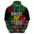 Black AF Professional AF But Will Knuck If You Zip Hoodie African Pride - Wonder Print Shop