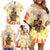 Black Queen Tie Dye Family Matching Off Shoulder Short Dress and Hawaiian Shirt - Wonder Print Shop