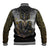 Anubis Baseball Jacket Egypt Pattern Black - Wonder Print Shop