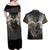 Anubis Couples Matching Off Shoulder Maxi Dress and Hawaiian Shirt Egypt Pattern Black - Wonder Print Shop