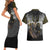 Anubis Couples Matching Short Sleeve Bodycon Dress and Hawaiian Shirt Egypt Pattern Black - Wonder Print Shop