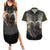 Anubis Couples Matching Summer Maxi Dress and Hawaiian Shirt Egypt Pattern Black - Wonder Print Shop