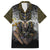 Anubis Family Matching Long Sleeve Bodycon Dress and Hawaiian Shirt Egypt Pattern Black - Wonder Print Shop