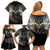 Anubis Family Matching Off Shoulder Short Dress and Hawaiian Shirt Egypt Pattern Black - Wonder Print Shop