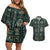 Egyptian Hieroglyphs And Deities Couples Matching Off Shoulder Short Dress and Hawaiian Shirt - Wonder Print Shop