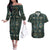 Egyptian Hieroglyphs And Deities Couples Matching Off The Shoulder Long Sleeve Dress and Hawaiian Shirt - Wonder Print Shop