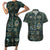 Egyptian Hieroglyphs And Deities Couples Matching Short Sleeve Bodycon Dress and Hawaiian Shirt - Wonder Print Shop