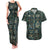 Egyptian Hieroglyphs And Deities Couples Matching Tank Maxi Dress and Hawaiian Shirt - Wonder Print Shop