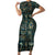 Egyptian Hieroglyphs And Deities Family Matching Short Sleeve Bodycon Dress and Hawaiian Shirt - Wonder Print Shop