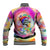 We Are All Human LGBT Baseball Jacket Skull Tie Dye - Wonder Print Shop