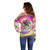 We Are All Human LGBT Off Shoulder Sweater Skull Tie Dye - Wonder Print Shop