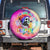 We Are All Human LGBT Spare Tire Cover Skull Tie Dye - Wonder Print Shop