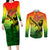 The Real Legend Bob Couples Matching Long Sleeve Bodycon Dress and Long Sleeve Button Shirt African Jamaica Reggae - Wonder Print Shop