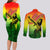 The Real Legend Bob Couples Matching Long Sleeve Bodycon Dress and Long Sleeve Button Shirt African Jamaica Reggae - Wonder Print Shop