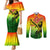 The Real Bob Marley Couples Matching Mermaid Dress and Long Sleeve Button Shirt African Jamaica Reggae