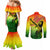 The Real Bob Marley Couples Matching Mermaid Dress and Long Sleeve Button Shirt African Jamaica Reggae