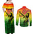 The Real Legend Bob Couples Matching Off Shoulder Maxi Dress and Long Sleeve Button Shirt African Jamaica Reggae - Wonder Print Shop