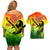 The Real Bob Marley Couples Matching Off Shoulder Short Dress and Hawaiian Shirt African Jamaica Reggae