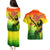 The Real Bob Marley Couples Matching Puletasi and Hawaiian Shirt African Jamaica Reggae