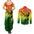 The Real Bob Marley Couples Matching Summer Maxi Dress and Long Sleeve Button Shirt African Jamaica Reggae