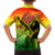 The Real Bob Marley Family Matching Off Shoulder Long Sleeve Dress and Hawaiian Shirt African Jamaica Reggae