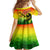 The Real Bob Marley Family Matching Off Shoulder Maxi Dress and Hawaiian Shirt African Jamaica Reggae