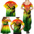 The Real Bob Marley Family Matching Summer Maxi Dress and Hawaiian Shirt African Jamaica Reggae