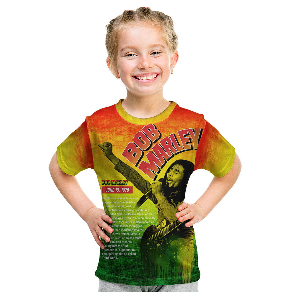 The Real Bob Marley Kid T Shirt African Jamaica Reggae