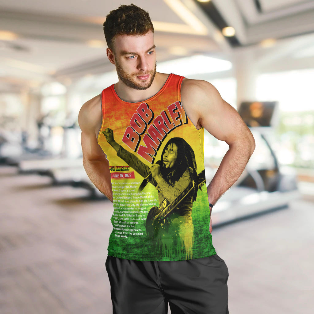 The Real Bob Marley Men Tank Top African Jamaica Reggae