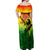 The Real Bob Marley Off Shoulder Maxi Dress African Jamaica Reggae