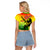 The Real Bob Marley Raglan Cropped T Shirt African Jamaica Reggae