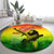 The Real Bob Marley Round Carpet African Jamaica Reggae