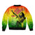 The Real Bob Marley Sleeve Zip Bomber Jacket African Jamaica Reggae