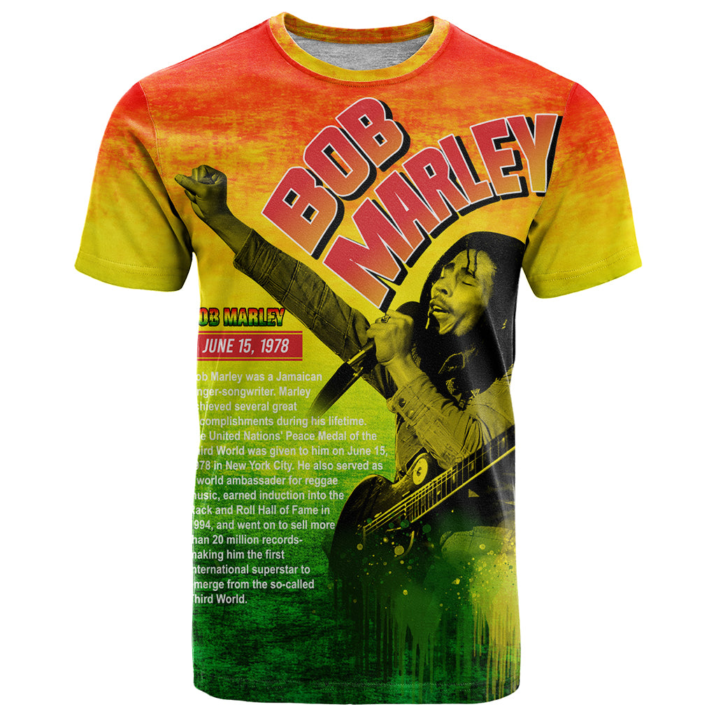 The Real Bob Marley T Shirt African Jamaica Reggae