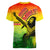 The Real Bob Marley Women V Neck T Shirt African Jamaica Reggae