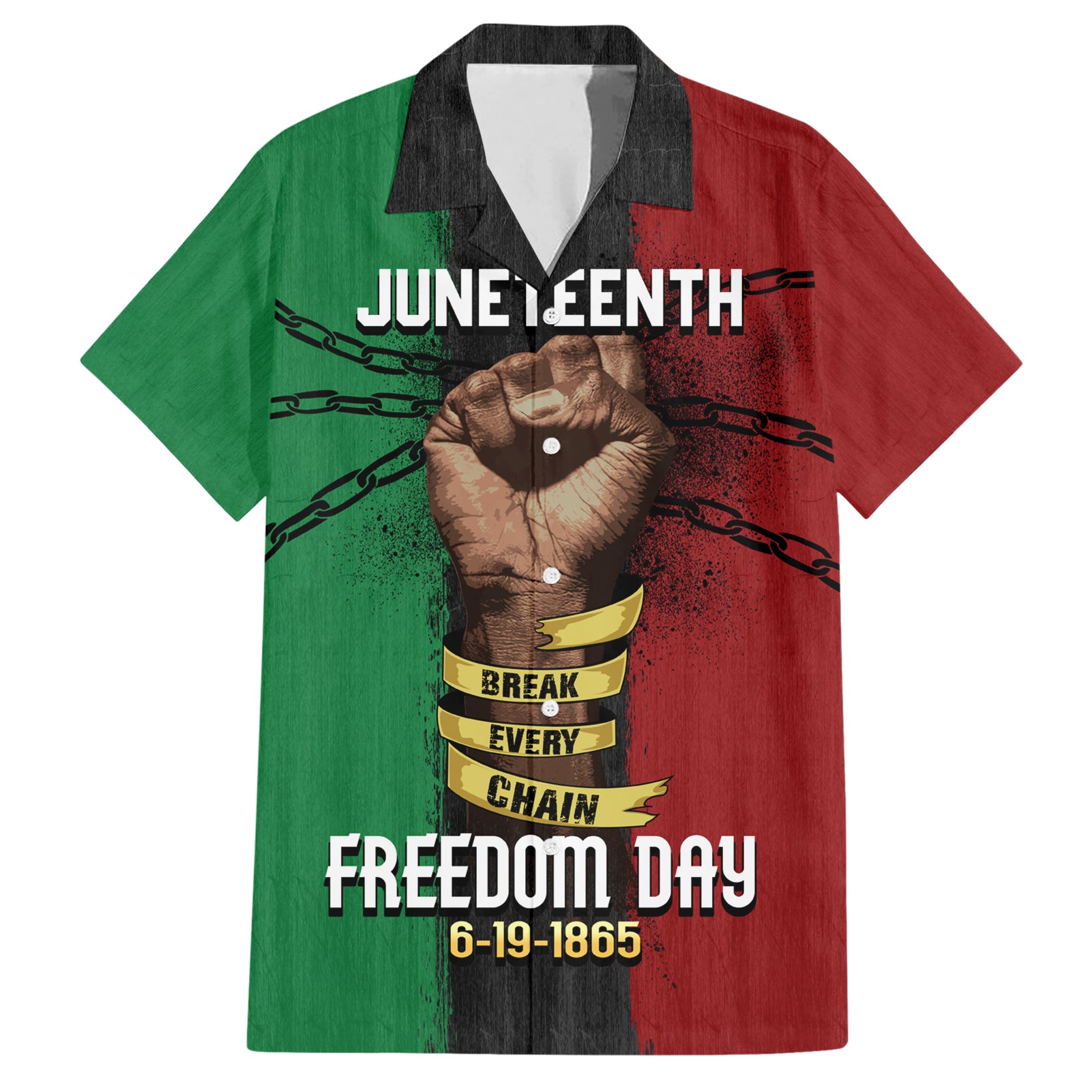 Juneteenth Freedom Day Hawaiian Shirt Black Pride Month - Wonder Print Shop