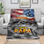 Father's Day Veteran Blanket American Flag