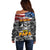 Father's Day Veteran Off Shoulder Sweater American Flag - Wonder Print Shop